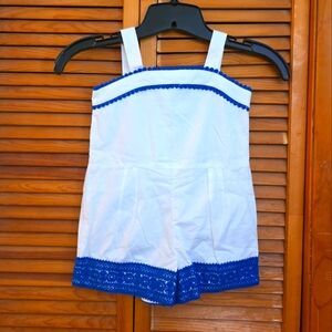 EUC Janie and Jack Girls Sleeveless Romper Size 3